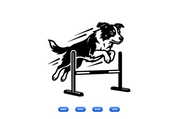 Agility Border Collie SVG: Capturing Canine Energy in Design