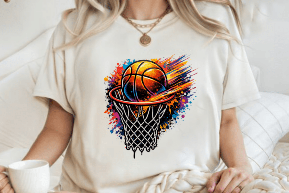 Basketball Hoop Splash PNG: Urban Energy in Design