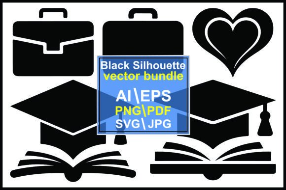 Black of Briefcases Graduation Caps: A Designer's Asset Guide
