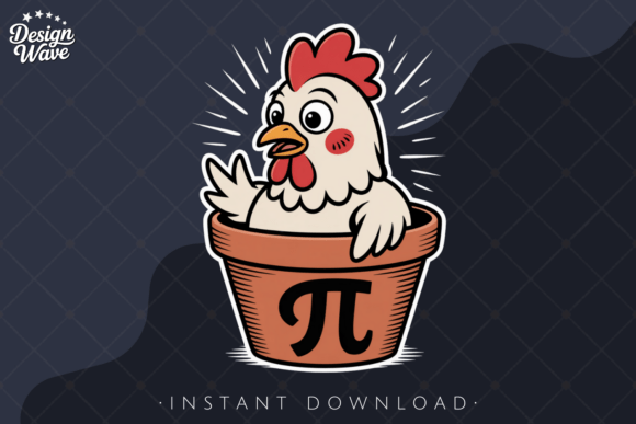 Bring Math Humor to Life with Funny Pi Day Chicken Pi PNG