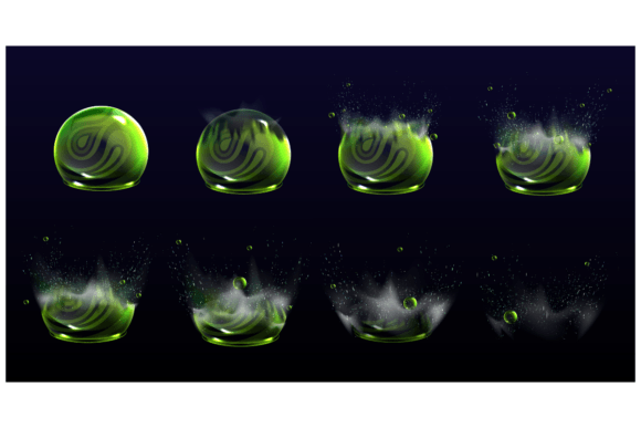 Broken Bubble Shields: Dynamic Visuals for Modern Design