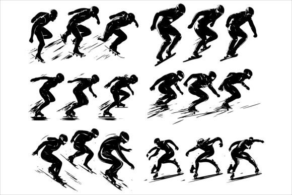Capture Athletic Grace: The Power of Vector Speed Skaters