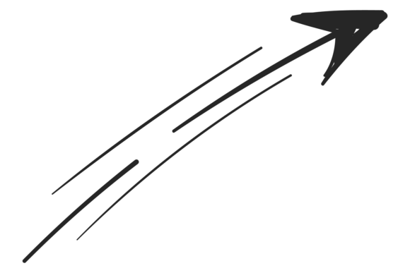 Capture Energy: Arrow Fast Motion Hand Drawn Element Sketch
