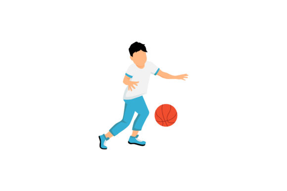 Dynamic Energy: Sport Basket Dribbling Motion Design