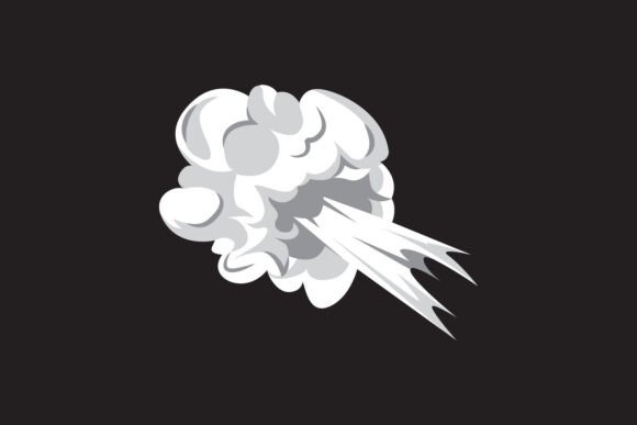 Dynamic White Smoke Clouds Exploding Motion Desi for Designers