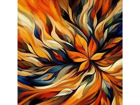 Expressionist Fall Leaves in Motion: A Digital Toolkit