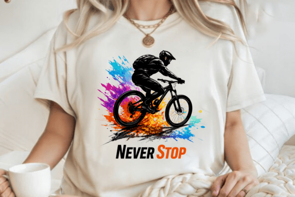 Never Stop Cycling PNG: Fuel Your Creative Momentum