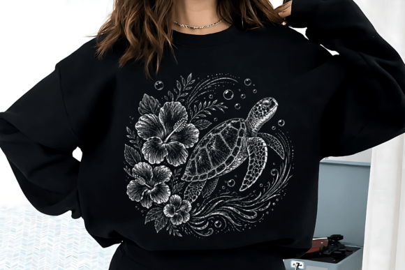 Ocean Floral Sea Turtle Marine Life PNG: A Designer's Guide