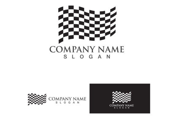Race Flag Logo and Symbol Sport Vector