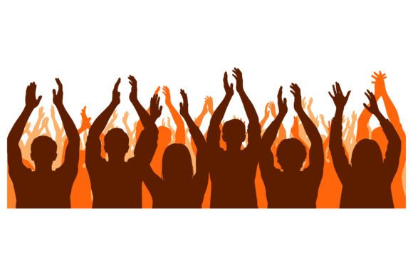 Silhouettes of People with Raised Hands: A Guide to Dynamic Visual Storytelling